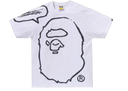 BAPE x Joshua Vides Ape Head T-Shirt White