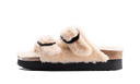 Birkenstock Arizona Big Buckle Teddy Eggshell