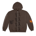 Cactus Jack by Travis Scott Reverse Dog Zip Up Hoodie Brown