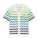 Casablanca Wave Knit Shirt Multicolor