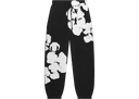 Denim Tears Big Cotton Wreath Sweatpants Black
