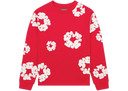 Denim Tears Long Sleeve Cotton Wreath T-shirt Red