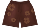 Denim Tears Mono Cotton Wreath Sweat Shorts Brown