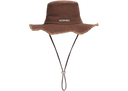 Jacquemus Le Bob Artichaut Frayed Expedition Hat Brown