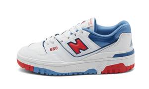 New Balance 550 White True Red Atlantic Blue