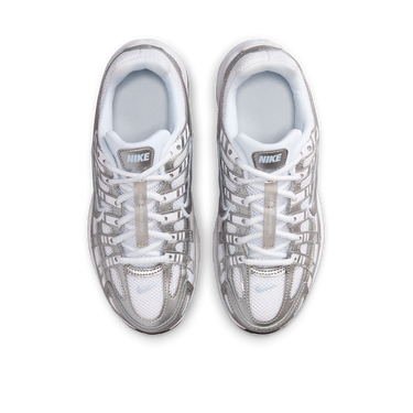 Nike P-6000 White Metallic Silver
