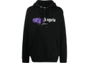 Palm Angels London Spray Paint Logo Hoodie Black