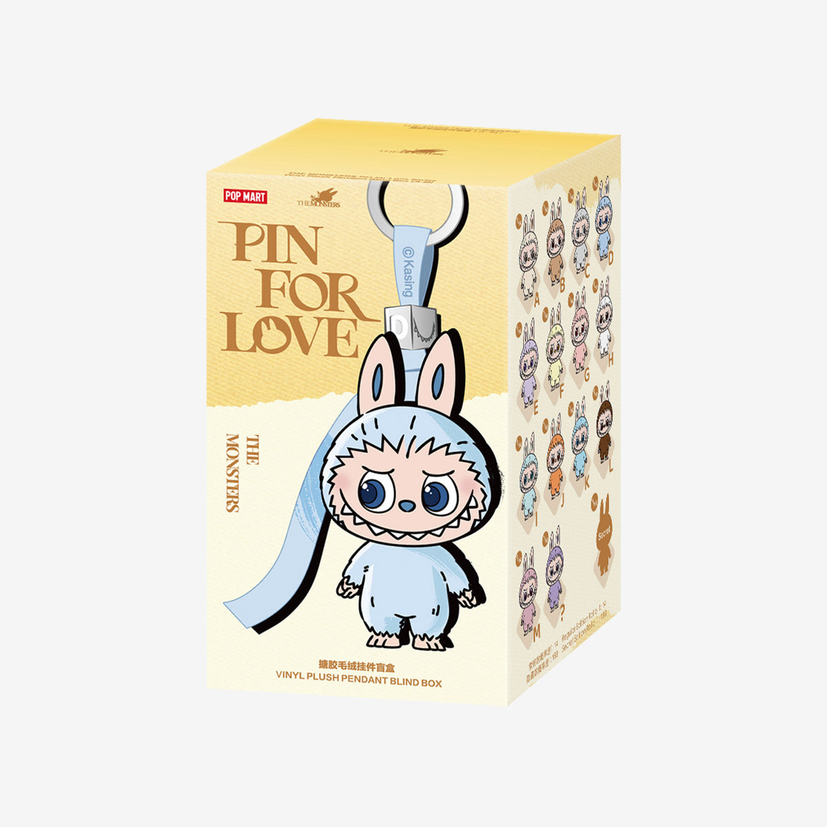 Pop Mart Labubu The Monsters Pin for Love Series Vinyl Plush Pendant Blind Box (A-M)