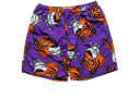 SOULGOODS All Over Tiger Beach Shorts Purple