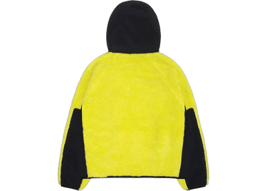 Stussy Sherpa Paneled Hooded Jacket Lime