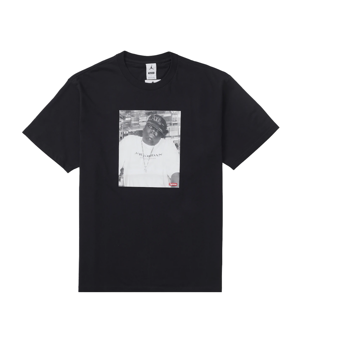 Supreme Air Jordan Biggie S S Top Black