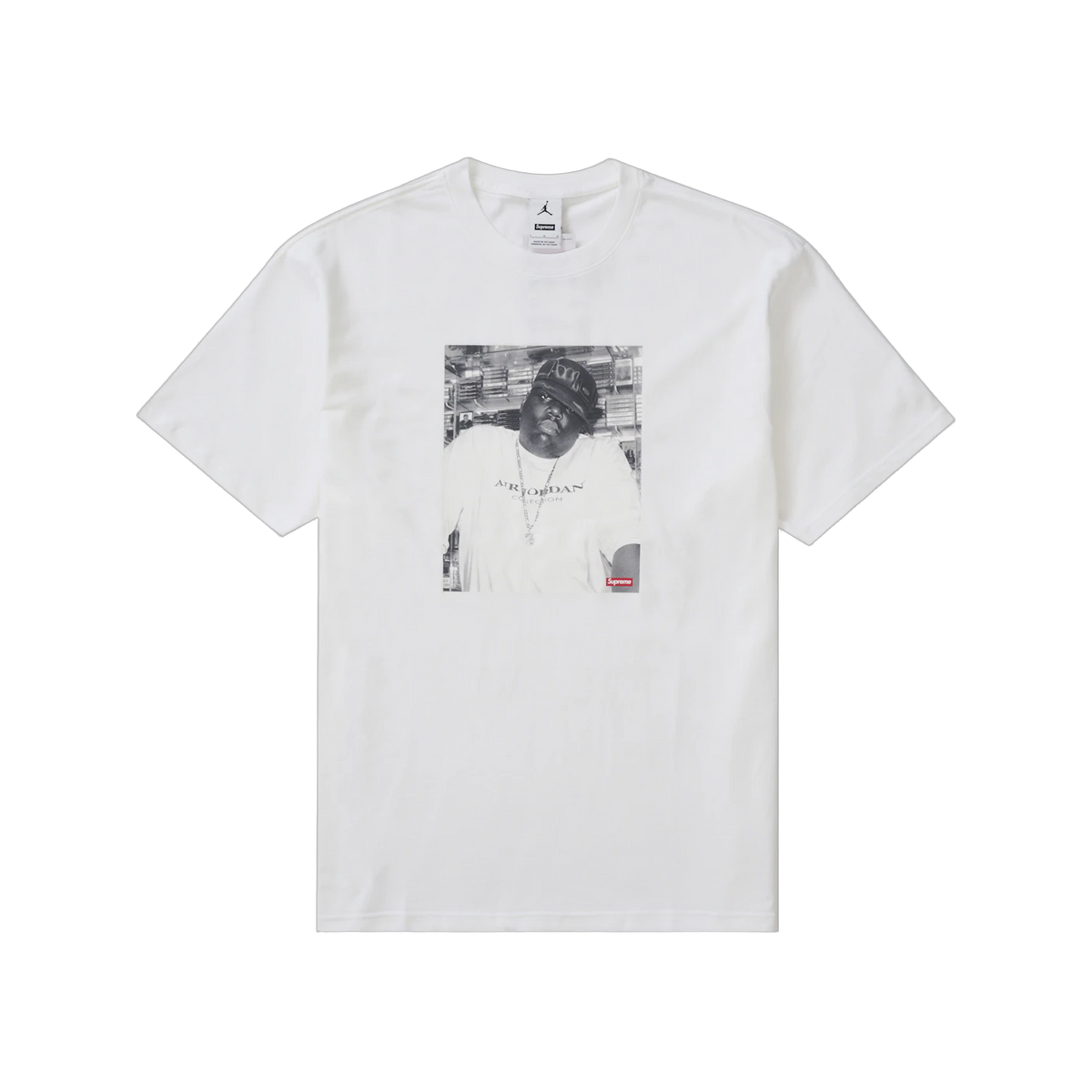 Supreme Air Jordan Biggie S S Top White
