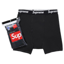 Supreme x Hanes Boxer Briefs (4 Pack) Black