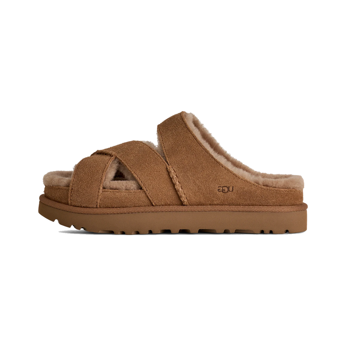 UGG Greenport Cross Strap Slide Chestnut (Women's)