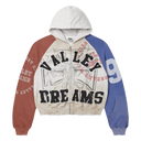 Vale Forever Patriot Chop and Screw Zip Up Hoodie Grey