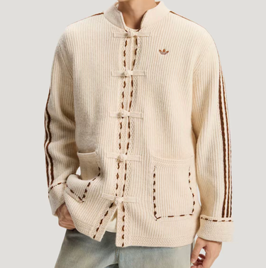 Adidas Originals Chinese New Year FW25 Knit Jacket Beige