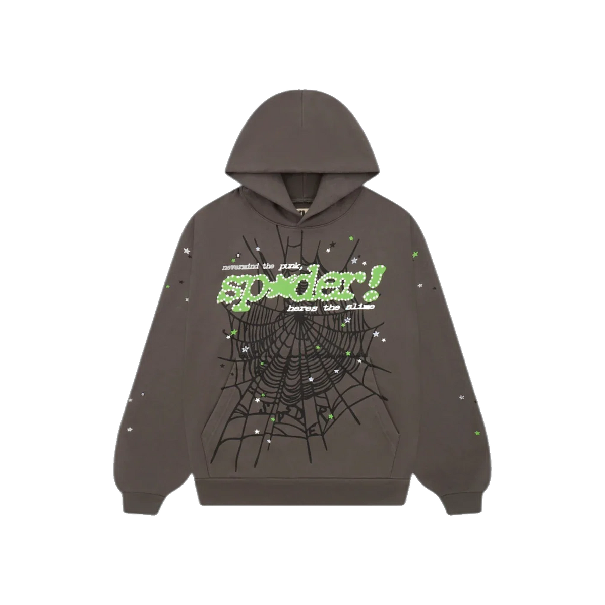 Sp5der Punk V2 Hoodie Slate Grey