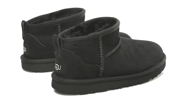 UGG Classic Ultra Mini Boot Black (Kids) Next Step