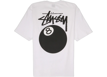 Stussy 8 Ball Tee White