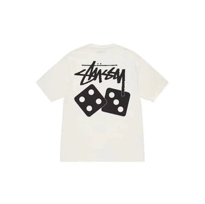 Stussy Dice Pigment Dyed Tee SS23 White