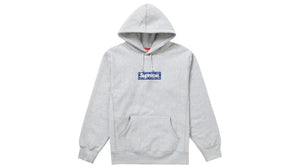 Supreme Bandana Box Logo Hooded Sweatshirt Heather Grey