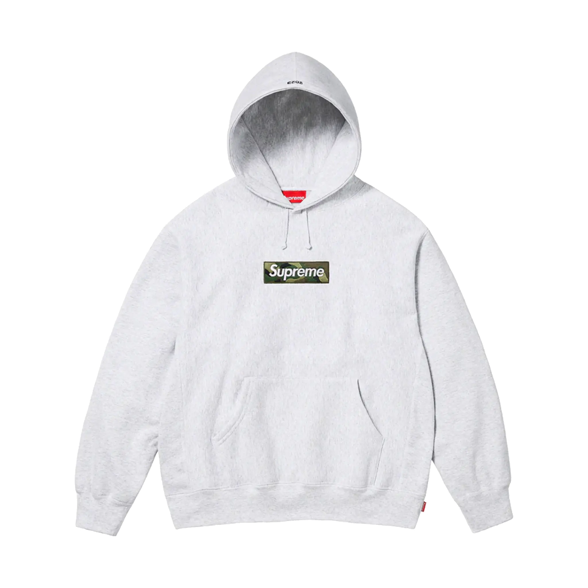Supreme Box Logo Hooded Sweatshirt (FW23) - Ash Grey Next Step