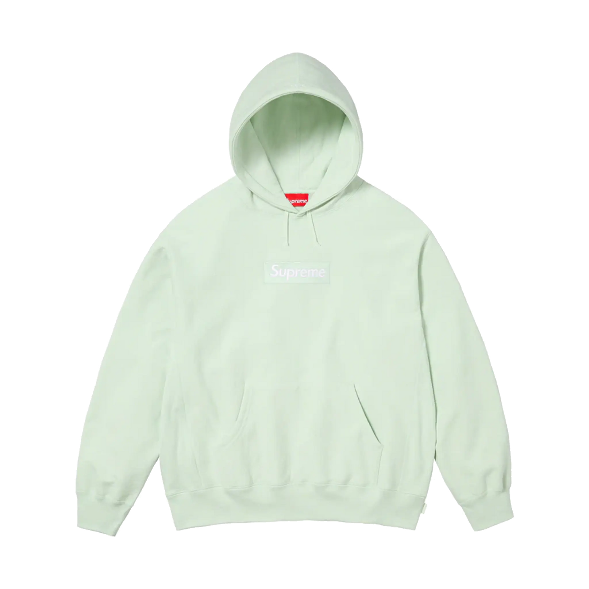 Supreme Box Logo Hooded Sweatshirt FW23 Light Green Next Step