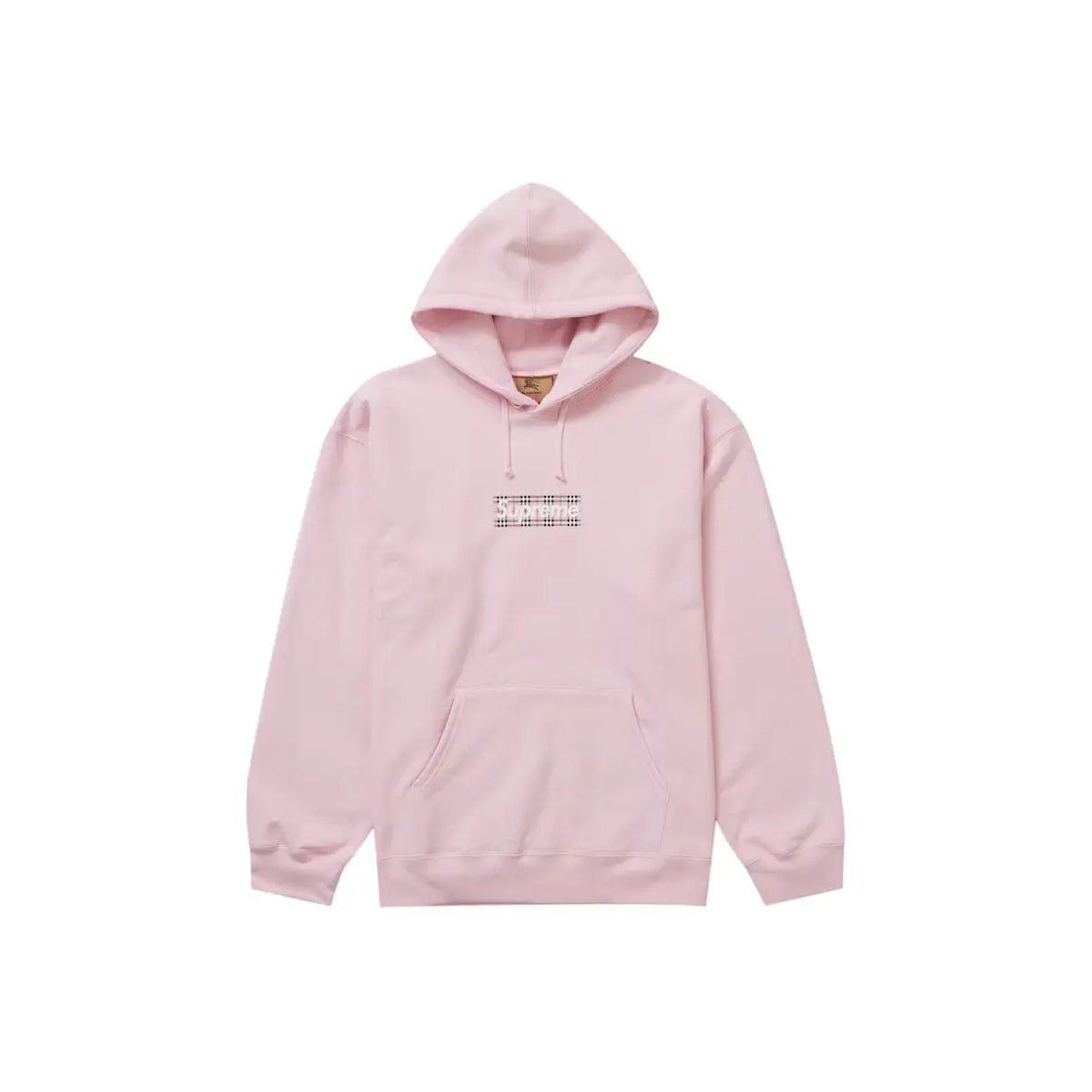 Supreme Burberry Box Logo Hooded Pink