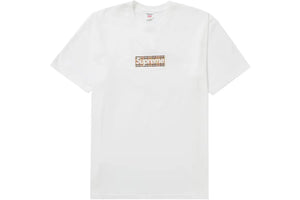 Supreme Burberry Box Logo Tee White