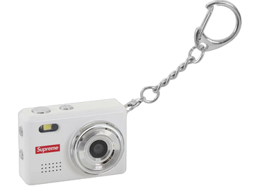 Supreme Digital Camera Keychain White