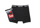 Supreme Hanes Boxer Briefs Black (4 Pack)