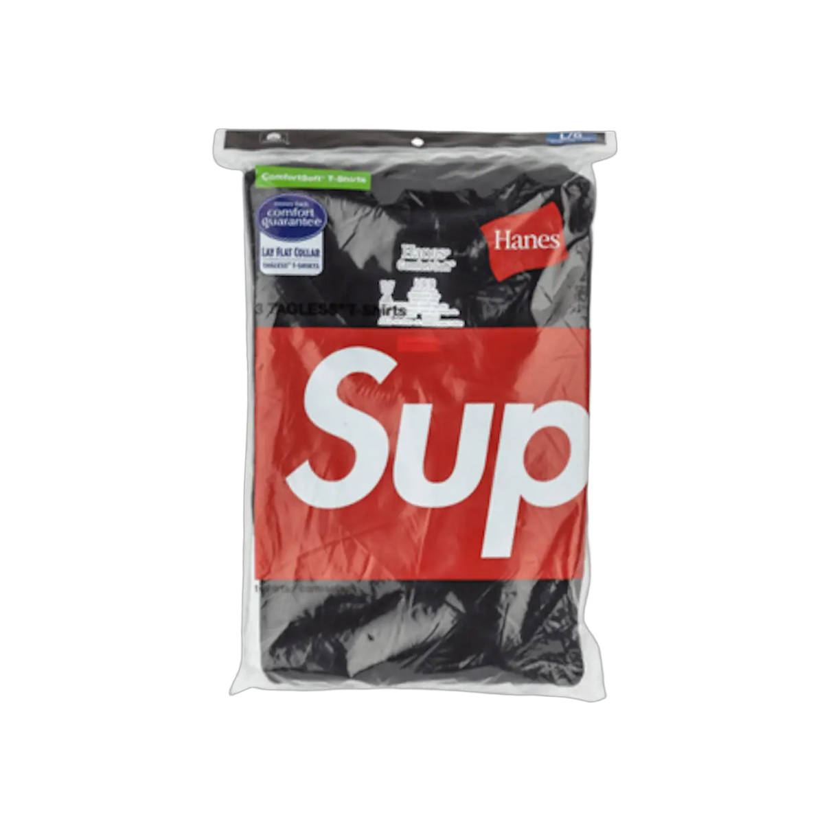 Supreme Hanes Tagless Tees (3 Pack) Black