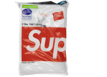 Supreme Hanes Tagless Tees (3 Pack) White - supreme-hanes-tagless-tees-3-pack-white - View 1 | Next Step