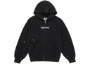 Supreme MM6 Maison Margiela Box Logo Zip Up Hooded Sweatshirt Black