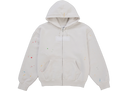 Supreme MM6 Maison Margiela Box Logo Zip Up Hooded Sweatshirt White