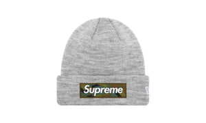 Supreme New Era Box Logo Beanie (FW23) Heather Gray
