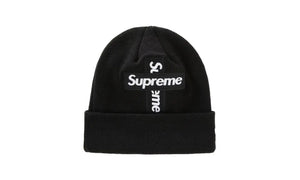 Supreme New Era Cross Box Logo Beanie Black
