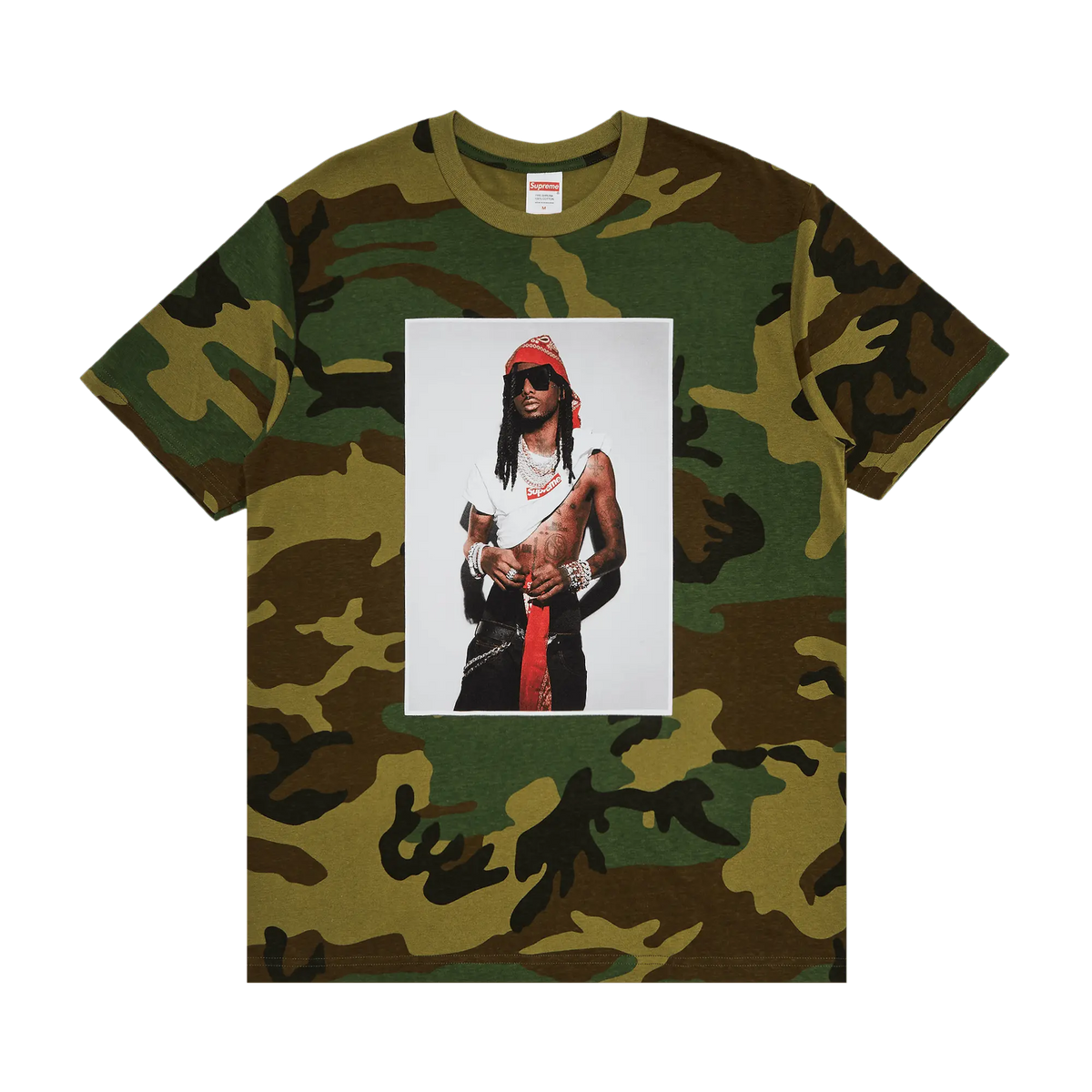 Supreme Playboi Carti Tee Woodland Camo