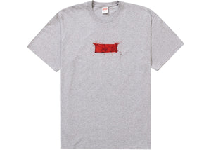 Supreme Ralph Steadman Box Logo Tee - Heather Grey