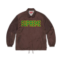 Supreme Spellout Coaches Jacket Brown