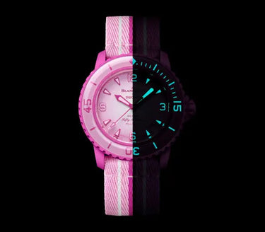Swatch X Blancpain Fifty Fathoms Pink Ocean Next Step