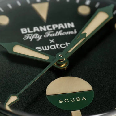 Swatch x Blancpain Fifty Fathoms Green Abyss Next Step