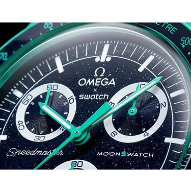 Swatch x Omega Bioceramic Moonswatch Mission to Earth - Polar Lights