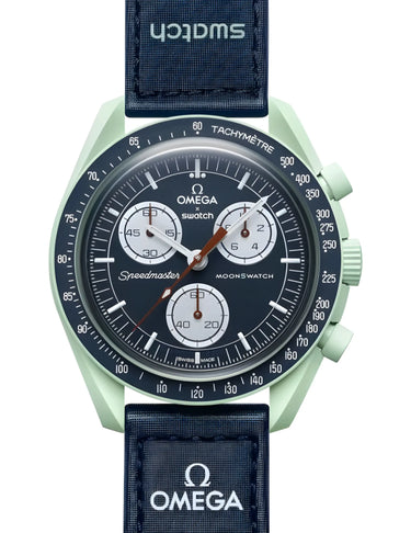 Swatch x Omega Bioceramic Moonswatch Mission to Earth Next Step