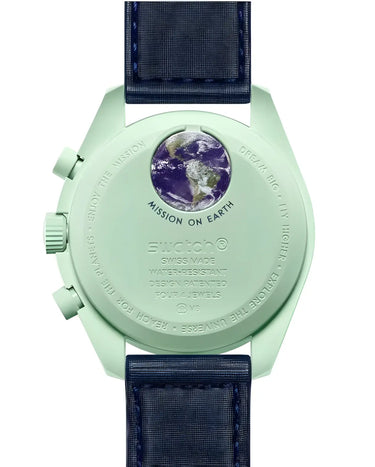 Swatch x Omega Bioceramic Moonswatch Mission to Earth Next Step