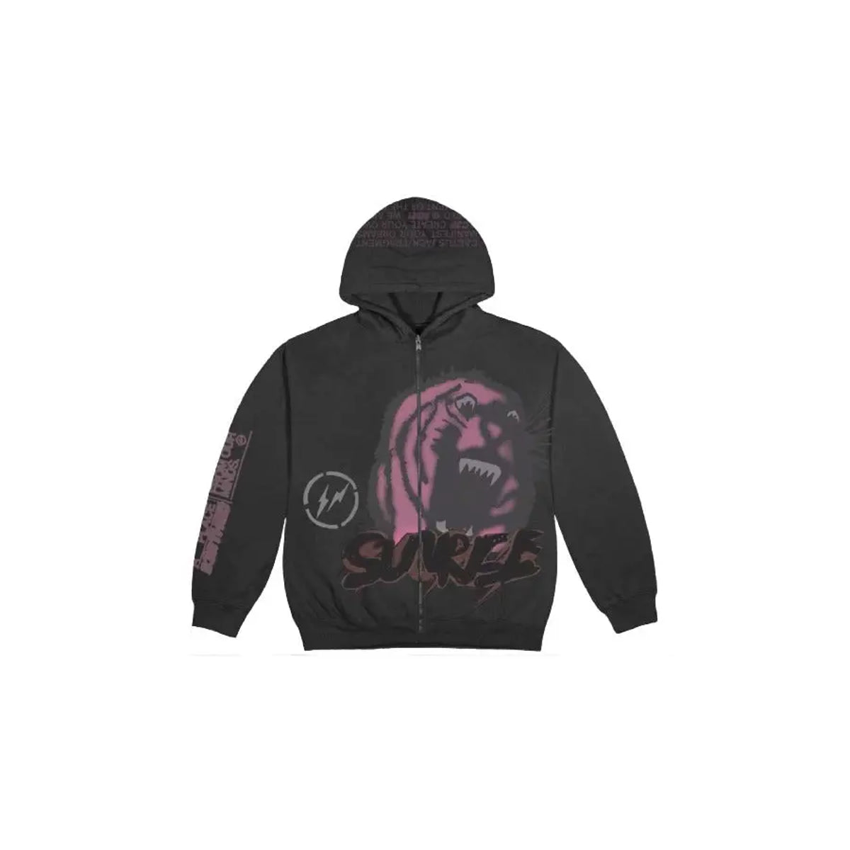 Travis Scott Cactus Jack For Fragment Sunrise Full Zip Hoodie Black