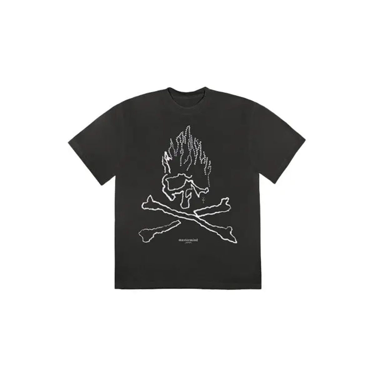 Travis Scott Cactus Jack For Mastermind Skull T-shirt Black