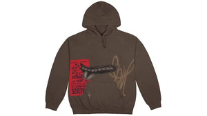 Travis Scott Grin Hoodie Brown