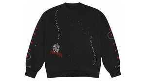 Travis Scott Stitched Crewneck Black