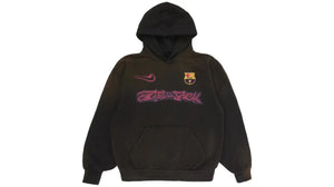Travis Scott x Nike x FC Barcelona Spray Logo Hoodie Black
